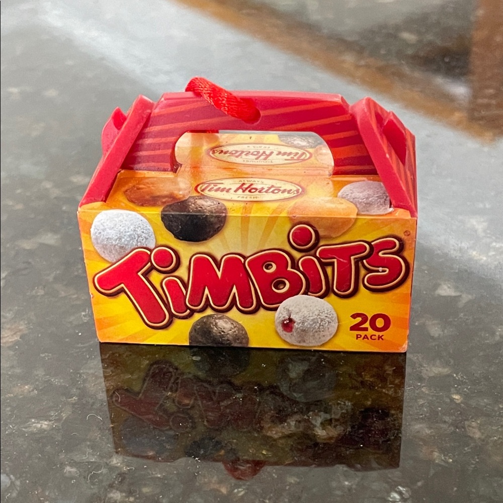 2014 Tim Hortons Mini Timbits Box Christmas Ornament